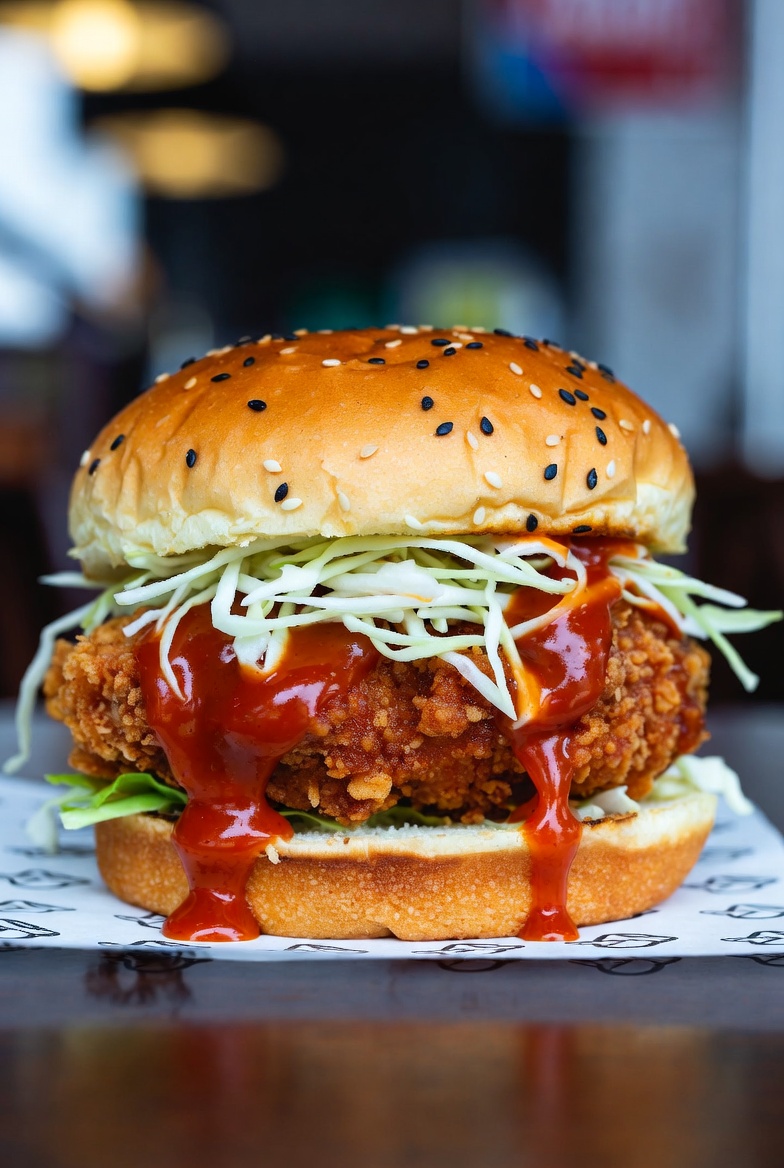 Burger de Frango Coreano